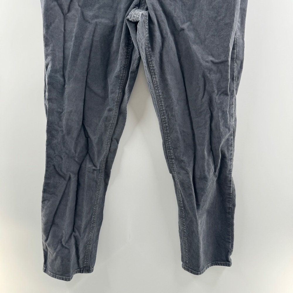 American Eagle Mom Jeans Corduroy Charcoal Grey Size 8 Regular - Picture 4 of 8